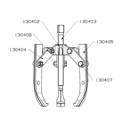 EXTRACTOR FORZA 3 PATAS 135X150